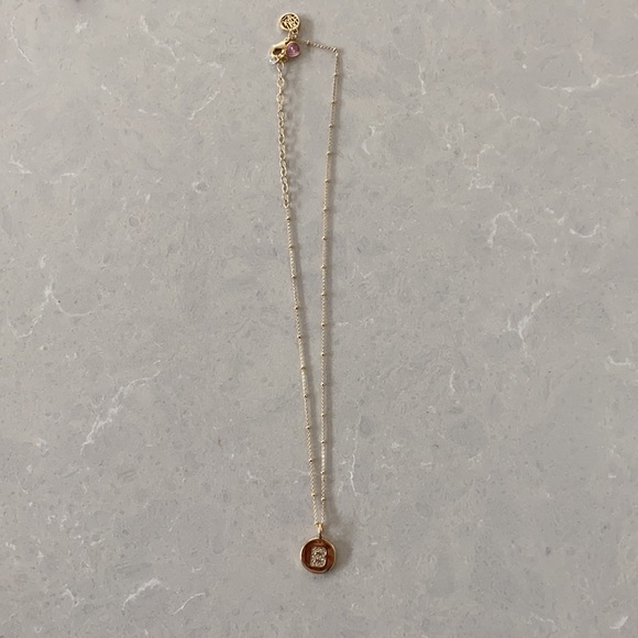 Lily Pulitzer necklace monogrammed with B